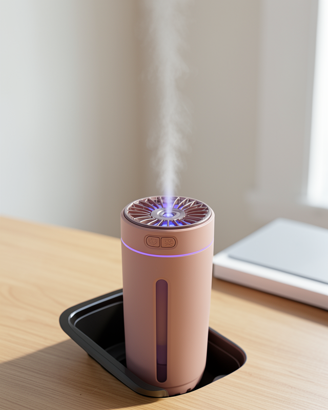 RGB Led Buhar Makinesi Mini Nemlendirici 300 ml Aroma Yağı Uyumlu