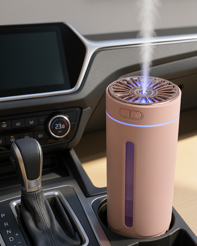 Kablosuz Aroma Difüzörü 300 ml RGB Led Işıklı Sessiz Hava Nemlendirici