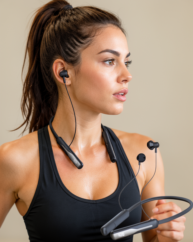 Extra Bass Kablosuz Kulaklık Bluetooth 5.4 Neckband Tasarım