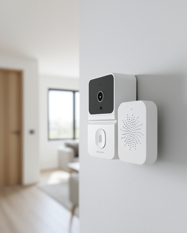 Çift Yönlü Sesli Gece Görüşlü Kamera ile WiFi Akıllı Kapı Zili