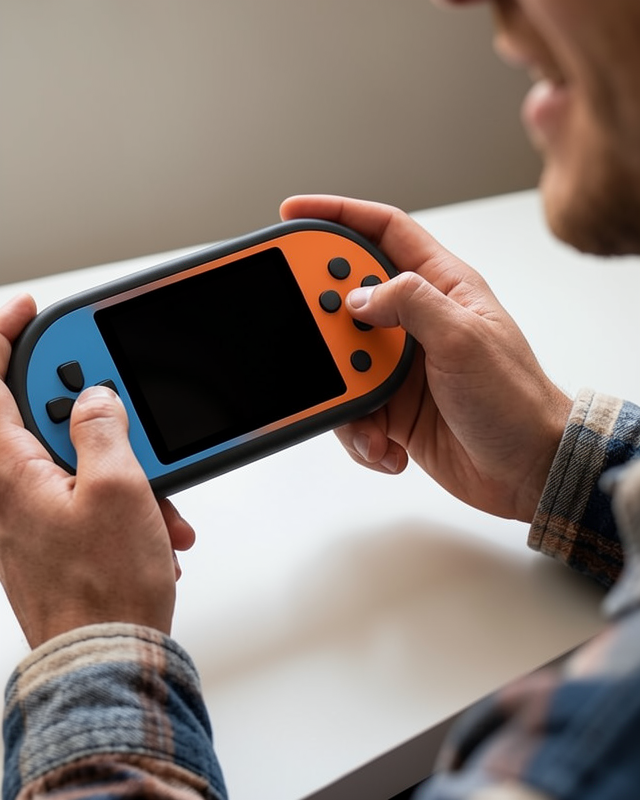 Q8 PLUS Retro Oyun Konsolu 500 Oyun HD Ekran Taşınabilir