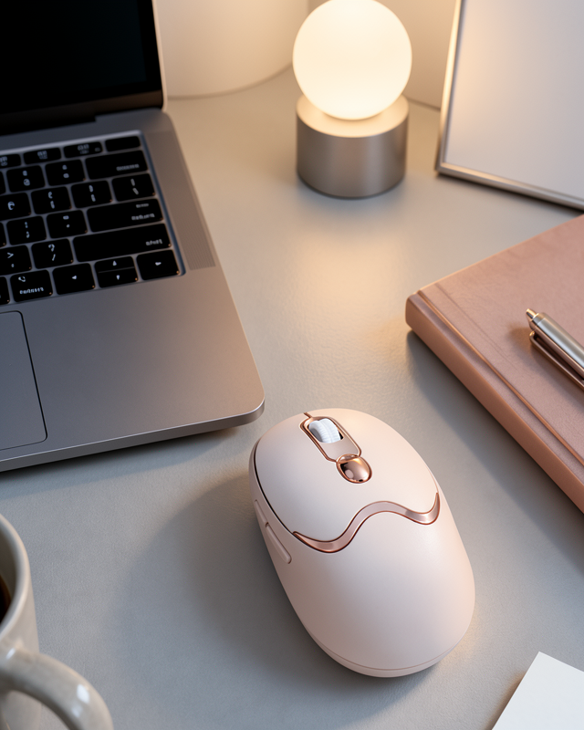 M02 Gold Kablosuz Mouse Bluetooth 2.4G Şarjlı Ergonomik