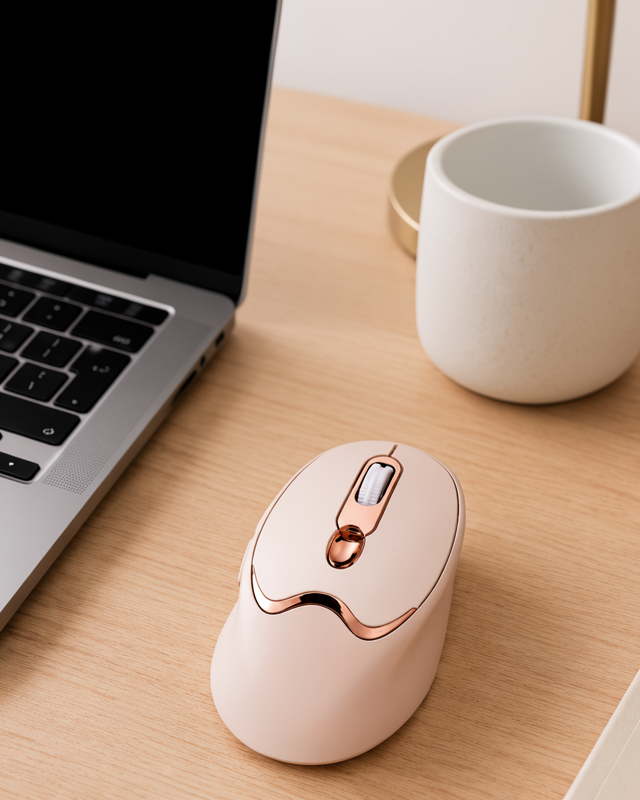 Wireless Mouse Bluetooth ve 2.4G Şarjlı Sessiz Tuşlu Ofis Kullanımı