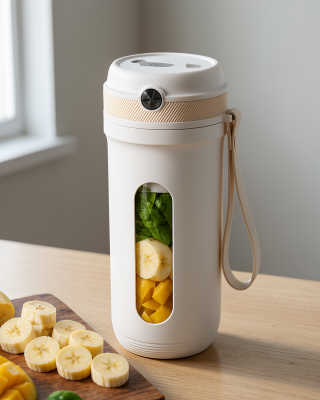 Şarjlı Mini Blender 350 ML USB kablosuz buz kırma özelliği