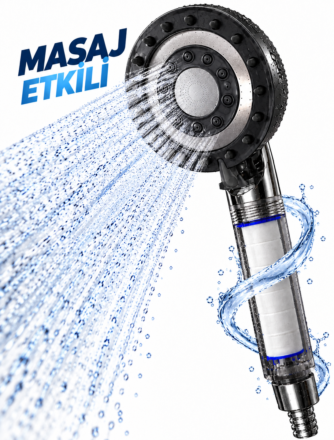 Filtreli Duş Başlığı Masaj Etkili