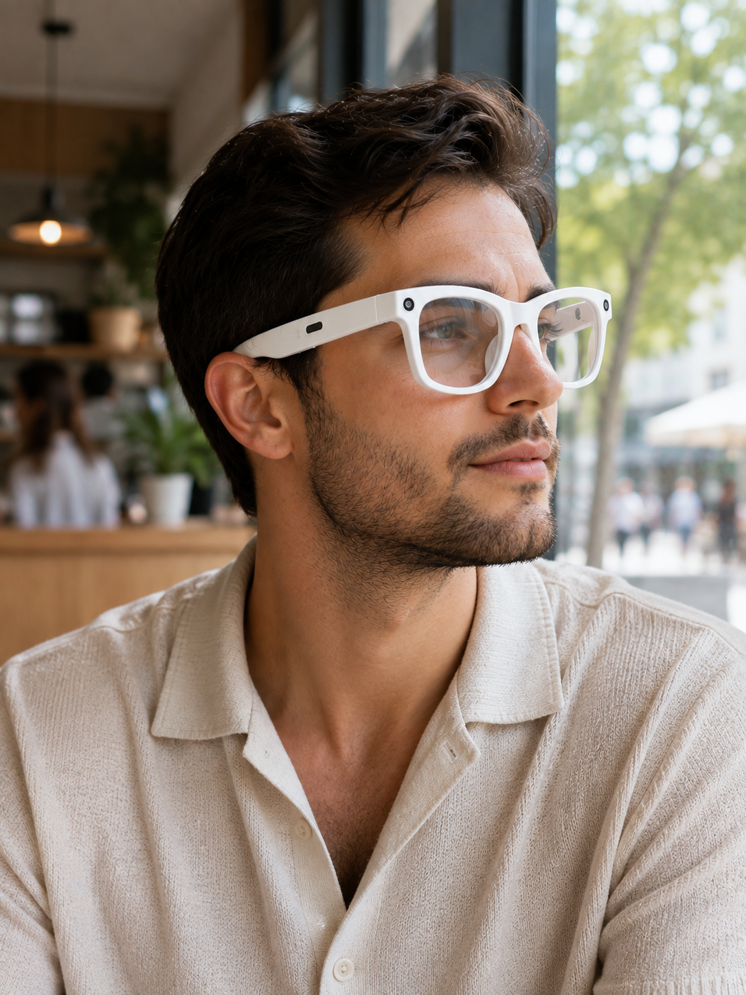 3 Lensli Kameralı Akıllı Gözlük AI Sesli Asistan Çeviri Bluetooth Görüşme Müzik Fotoğraf Video Kayıt Özellikli