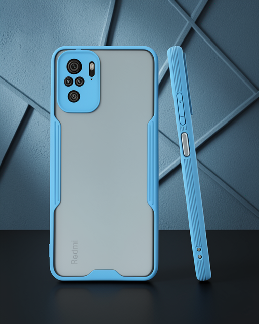 Xiaomi Redmi Note 10 Kılıf Platin Silikon - Mavi