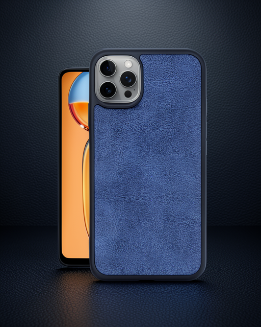 Apple İphone 15 Pro Max Kılıf Aras Deri Kapak - Lacivert