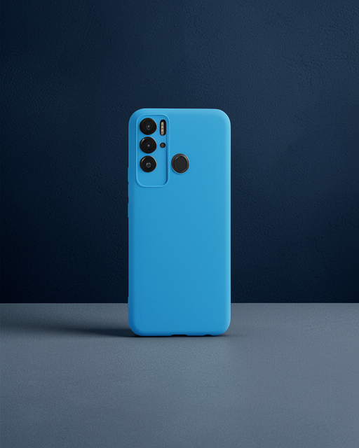 Tecno Pova Neo Kılıf Nano İçi Kadife Silikon - Mavi