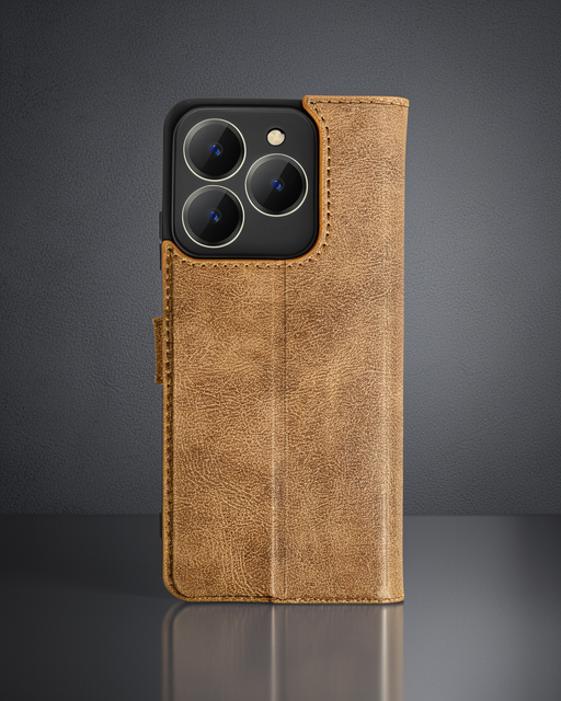 Realme C63 Kılıf Trend S Plus Kapaklı Kılıf - Taba