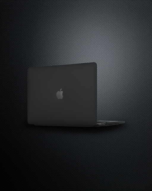 Apple Macbook Pro 16.2 2021 Macbook Buzlu Kapak - Siyah