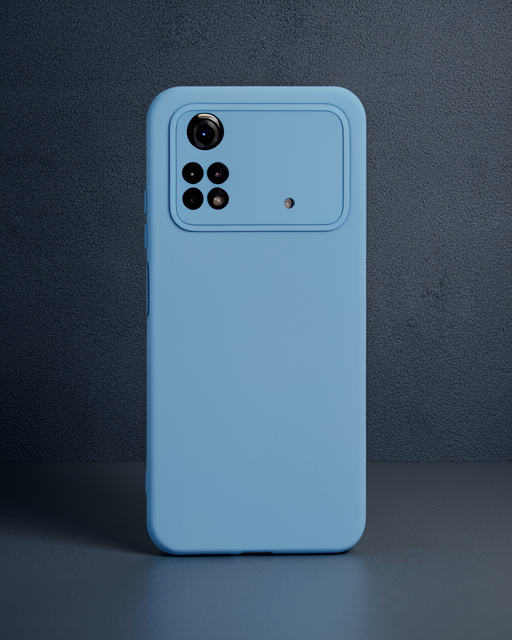 Xiaomi Poco M4 Pro 4g Kılıf Nano İçi Kadife Silikon - Mavi