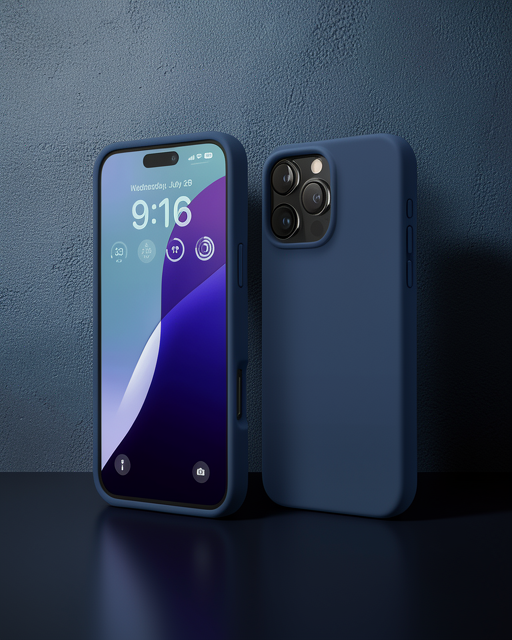 Apple İphone 16 Pro Kılıf First Silikon - Lacivert