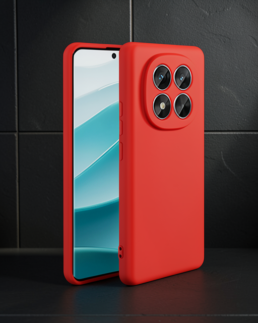 Xiaomi Redmi Note 14 Pro 4g Kılıf First Silikon - Kırmızı