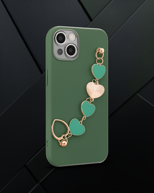 Apple İphone 14 Kılıf Esila Silikon - Su Yeşili