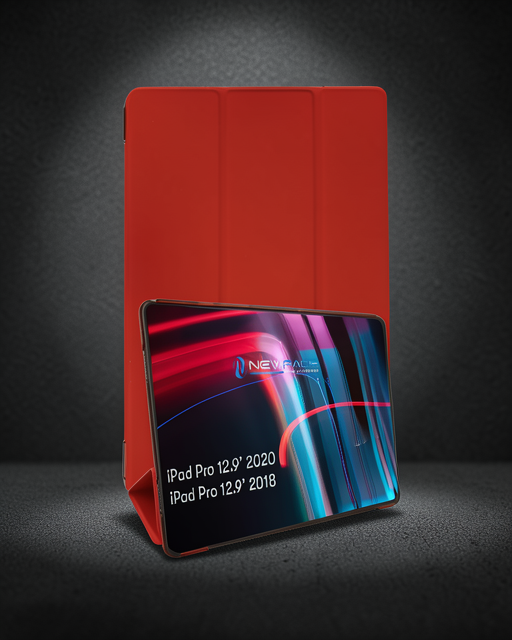 Apple İpad Pro 12.9 (2021) Kılıf Tablet Smart Kılıf - Kırmızı