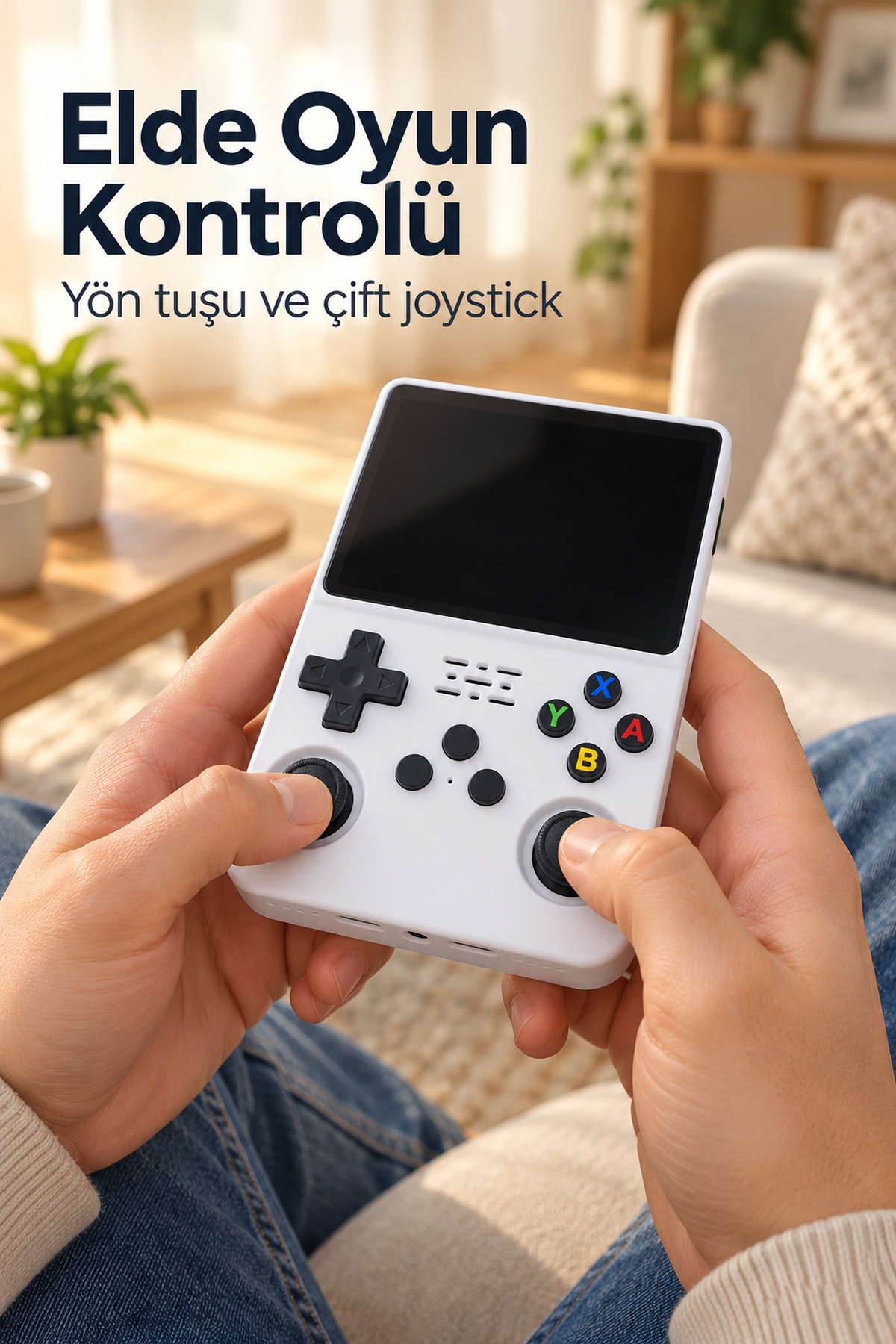 Çift Joystick ve IPS Ekranlı El Oyun Konsolu