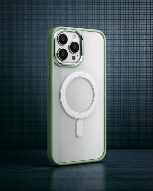 Apple İphone 15 Pro Max Kılıf Room Magneticsafe Silikon - Su Yeşili
