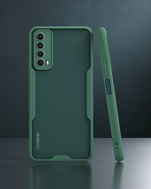 Huawei P Smart 2021 Kılıf Platin Silikon - Yeşil