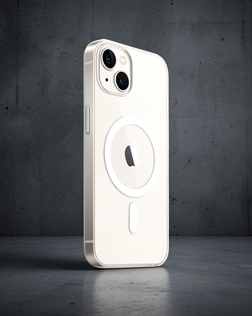 Apple İphone 15 Plus Kılıf Magneticsafe Şeffaf Silikon - Şeffaf
