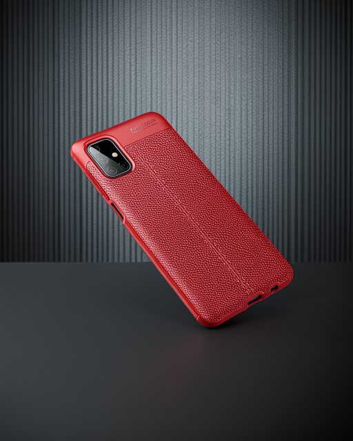 Samsung Galaxy M51 Kılıf Auto Focus Kapak - Kırmızı