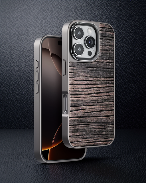 Venco Apple İphone 16 Pro Wave Kapak - Kahverengi