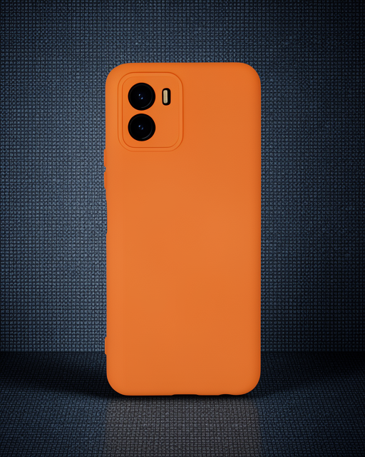 Vivo Y15s Kılıf Nano İçi Kadife Silikon - Turuncu