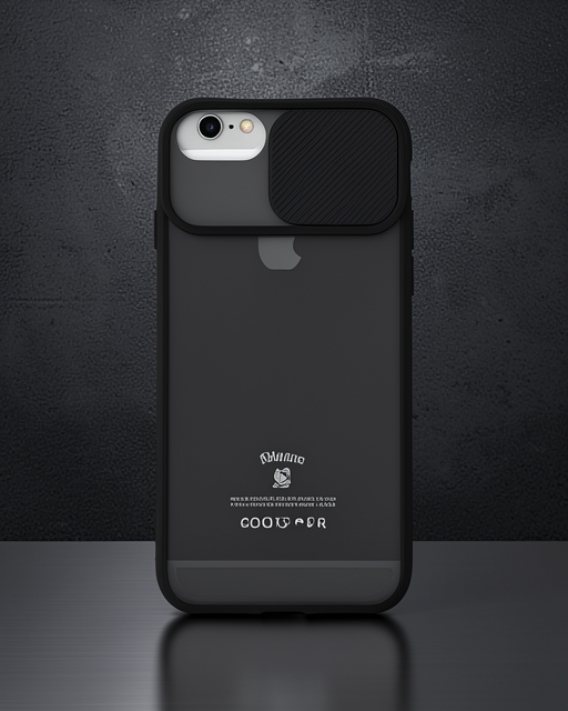 Apple İphone 6 Plus Kılıf Palm Buzlu Kamera Sürgülü Silikon - Siyah