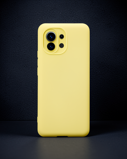 Xiaomi Mi 11 Kılıf Nano İçi Kadife Silikon - Sarı
