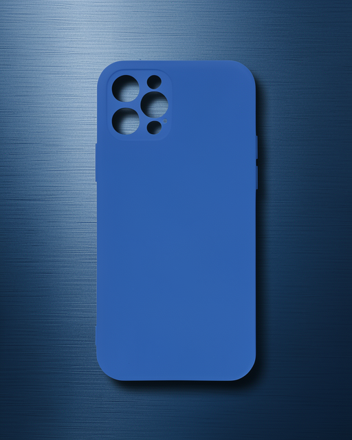 Apple İphone 12 Pro Max Kılıf Nano İçi Kadife Silikon - Mavi
