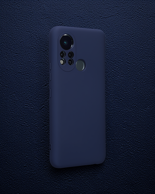 İnfinix Hot 11s Kılıf Nano İçi Kadife Silikon - Lacivert