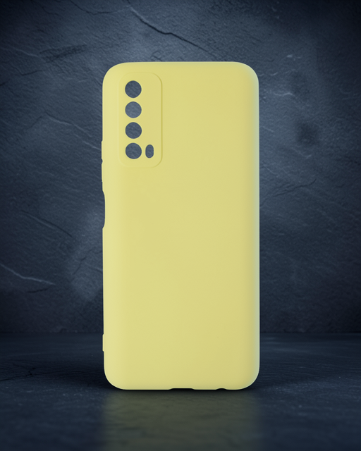 Huawei P Smart 2021 Kılıf Nano İçi Kadife Silikon - Sarı