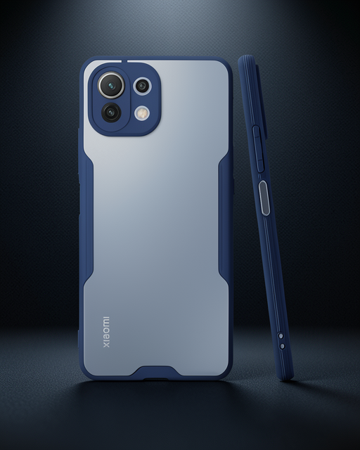 Xiaomi Mi 11 Lite Kılıf Platin Silikon - Lacivert