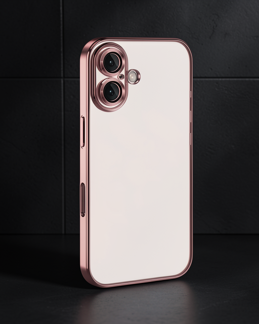 Apple İphone 16 Plus Kılıf Razer Lensli Silikon - Pembe