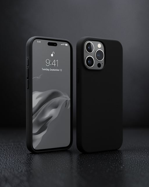 Apple İphone 15 Pro Max Kılıf First Silikon - Siyah