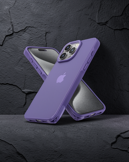 Apple İphone 15 Pro Max Kılıf Elegant Kapak - Derin Mor