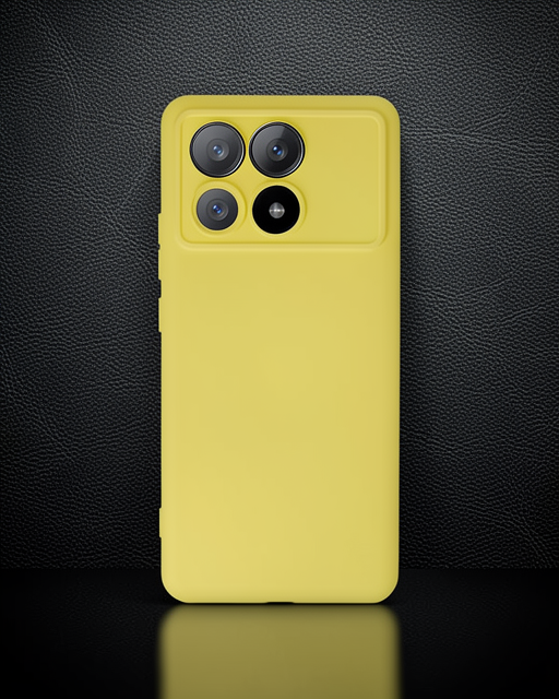 Xiaomi Poco X6 Pro Kılıf Nano İçi Kadife Silikon - Sarı