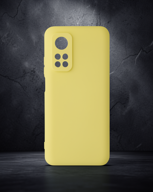 Xiaomi Mi 10t Kılıf Nano İçi Kadife Silikon - Sarı