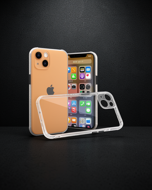 Apple İphone 13 Mini Kılıf Miami Şeffaf Silikon - Şeffaf