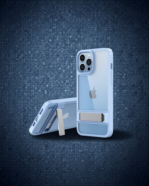 Apple İphone 13 Pro Max Kılıf Rolet Stand Kapak - Sierra Blue