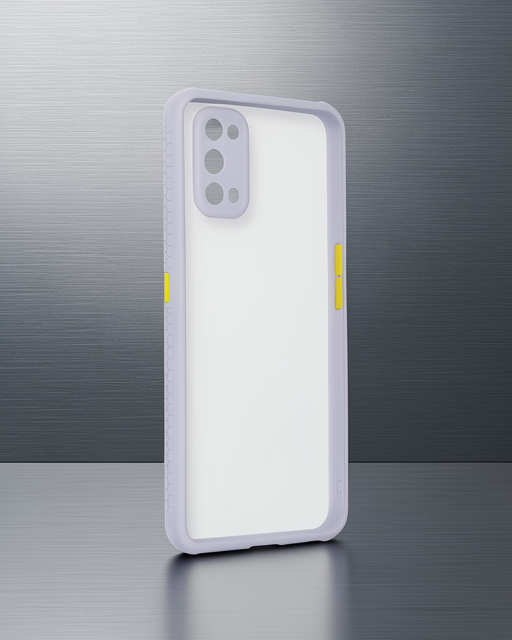 Realme 7 Pro Kılıf Miami Şeffaf Silikon - Lila