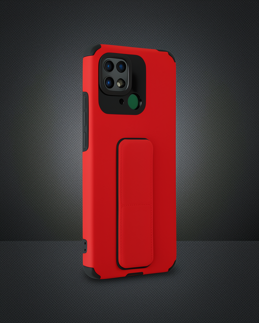 Xiaomi Redmi 10c Kılıf Mega Standlı Silikon - Lila