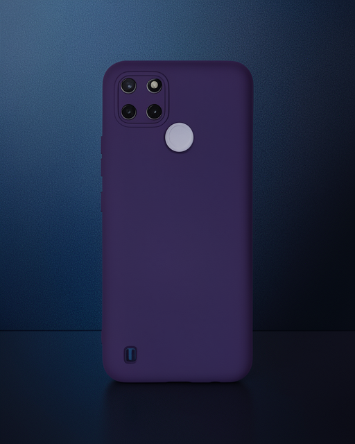 Realme C25y Kılıf Nano İçi Kadife Silikon - Mor