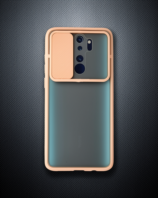 Xiaomi Redmi Note 8 Pro Kılıf Palm Buzlu Kamera Sürgülü Silikon - Pembe