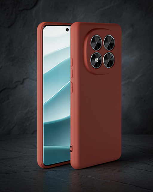 Xiaomi Redmi Note 14 Pro 5g Kılıf First Silikon - Bordo