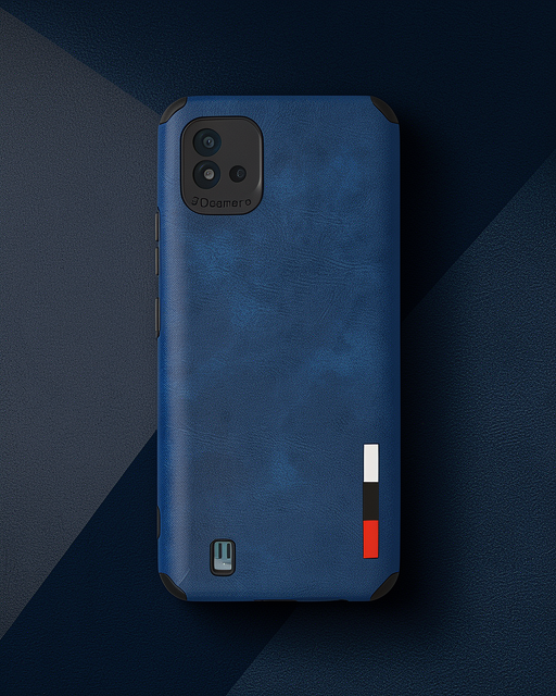 Realme C11 2021 Kılıf Loop Deri Silikon - Lacivert