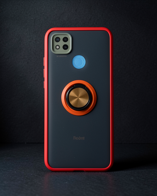Xiaomi Redmi 9c Kılıf Montreal Yüzüklü Silikon Kapak - Sarı