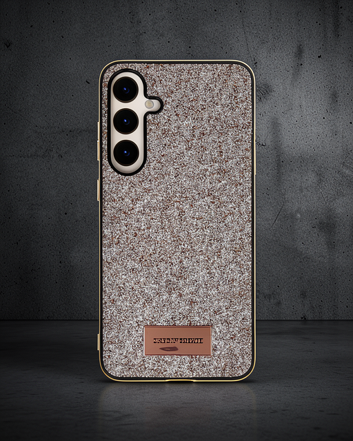 Onegif Samsung Galaxy A05s Bright Simli Kapak - Gold