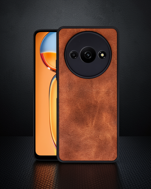 Xiaomi Redmi A3 4g Kılıf Aras Deri Kapak - Taba