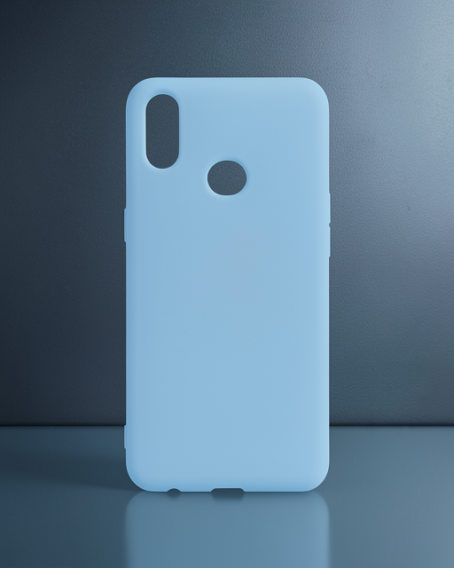 Samsung Galaxy A10s Kılıf Nano İçi Kadife Silikon - Mavi